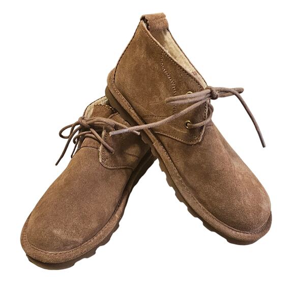 Bearpaw Skye Cocoa Chukka Booties – Women’s Size 8 – Suede & Wool Blend Comfort - Picture 1 of 6